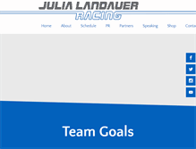 Tablet Screenshot of julialandauer.com